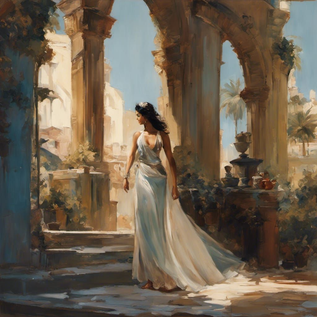 Salome im Königspalast   05