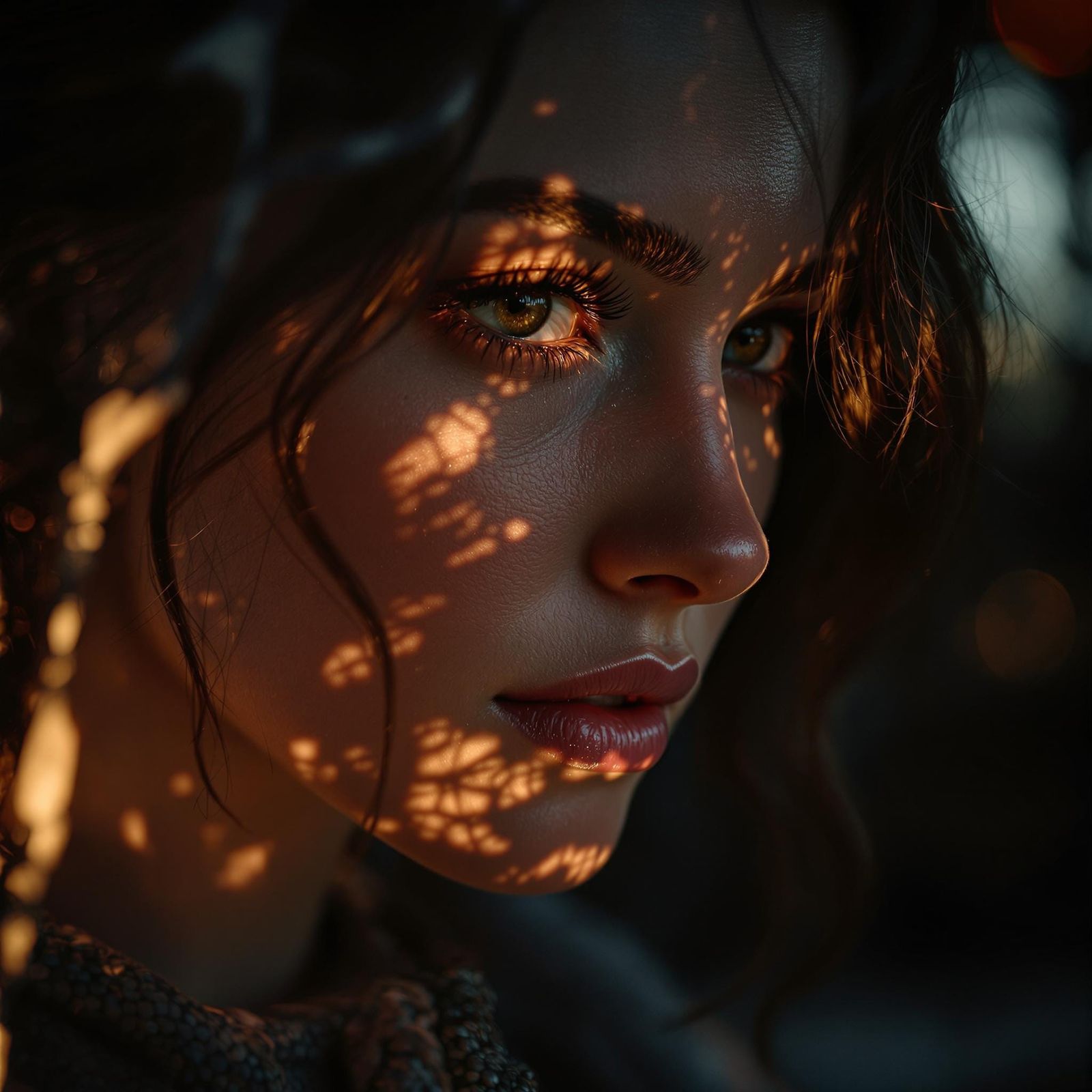 Hyperrealistic Portrait with Moody Cinematic Lighting