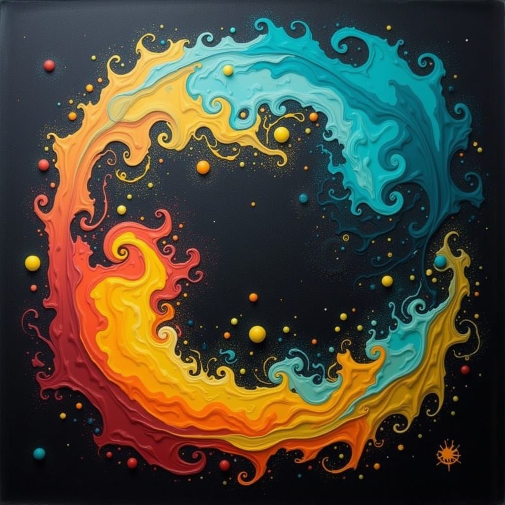 Cosmic Dawn Illuminates a Vibrant Turquoise Landscape in a F...