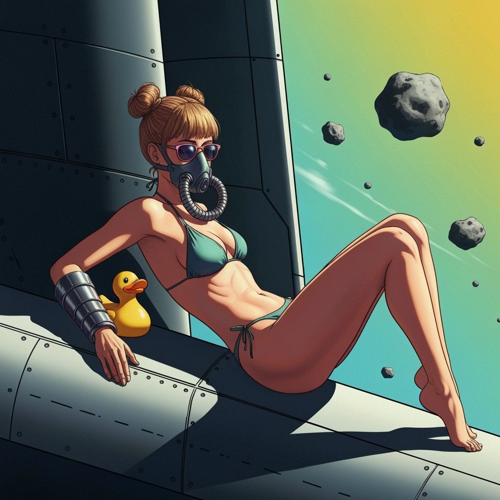 Sunbathing in outer space