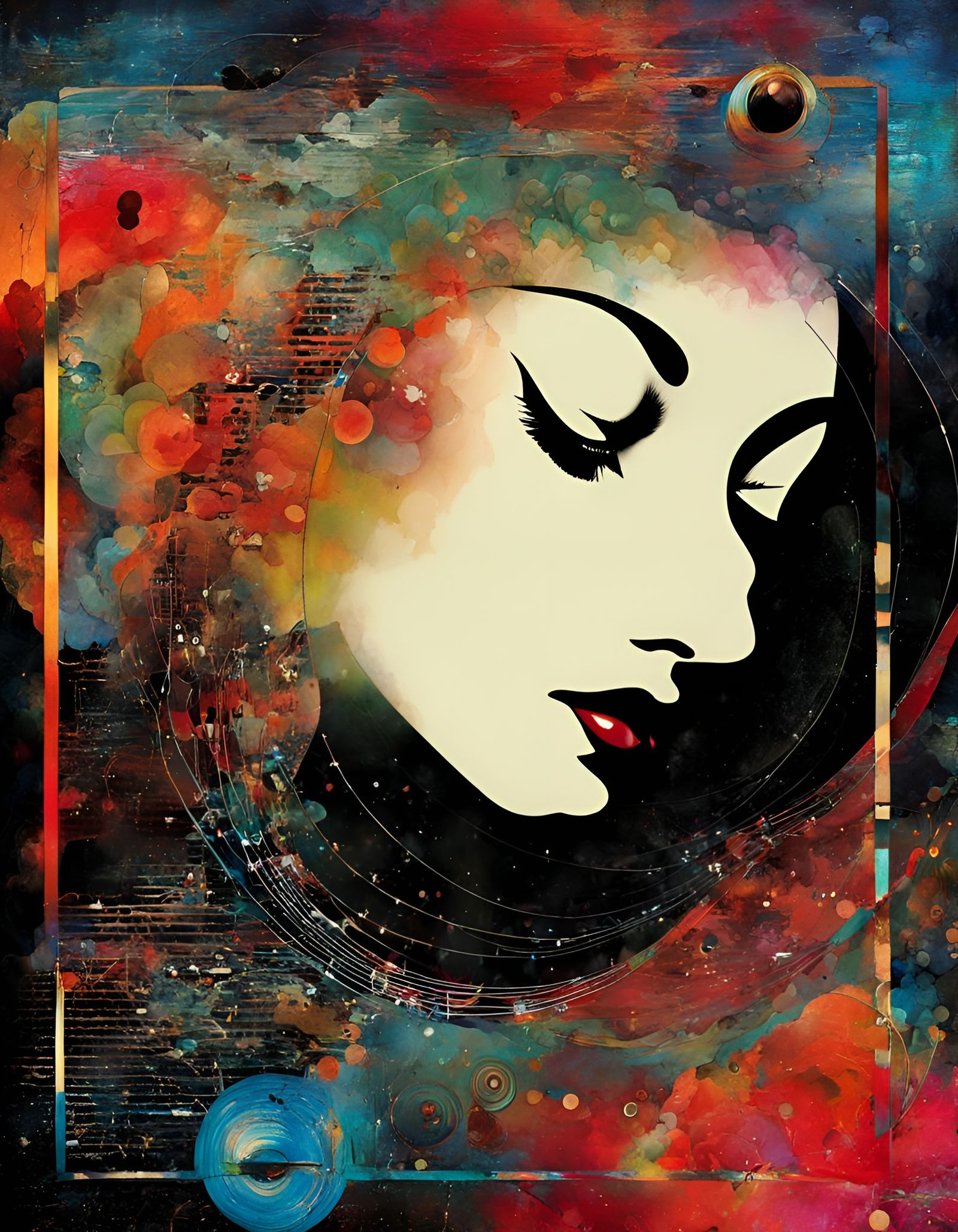 Surreal Dreamscape in Dadaist Style