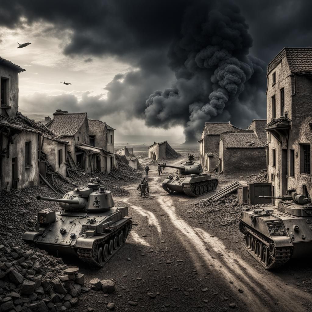 Countries at War: A Hyperrealistic Depiction