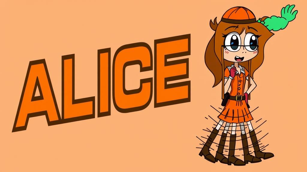 Anime-Inspired Woman Tap Dancing with Fiery Hair