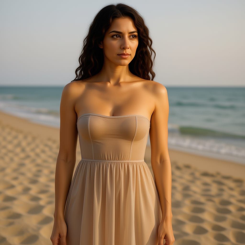 Topless Cretan Dress in Ancient Style