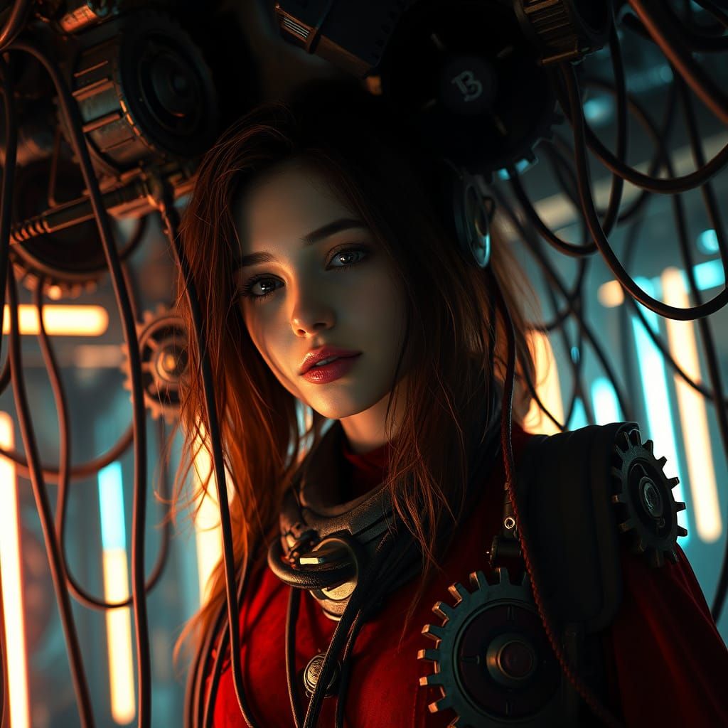 Prisoner of her own device.