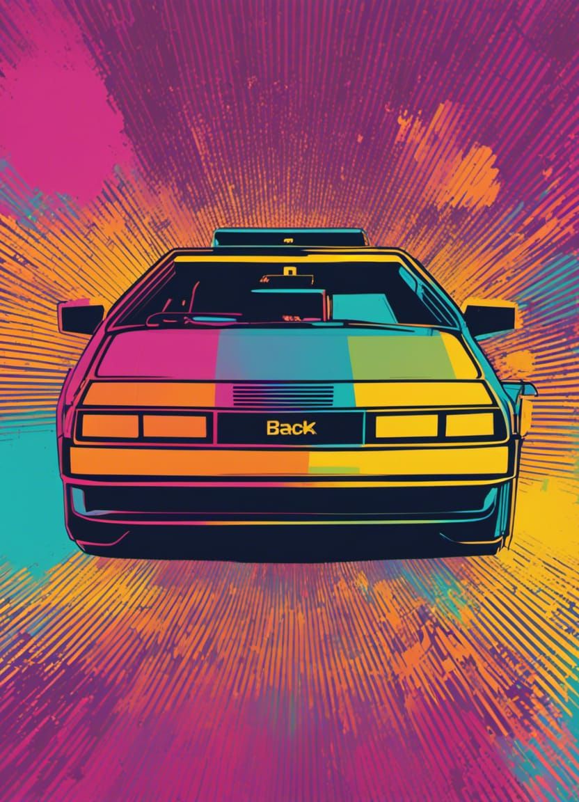 Back to the Future in Pop Art Style