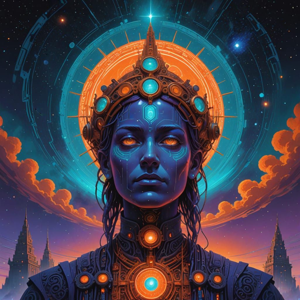 Divine Radiance in Celestial Architecture