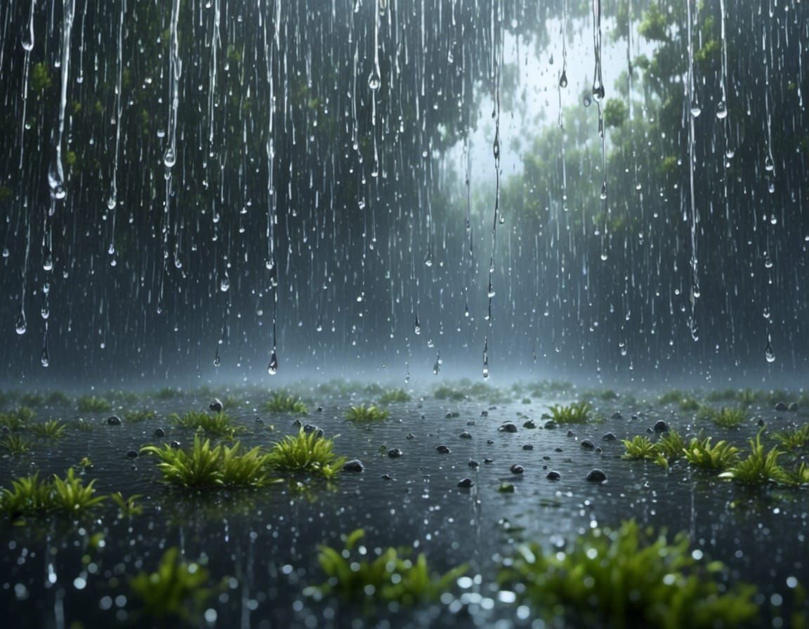 Evocative Image of Petrichor After Rainfall