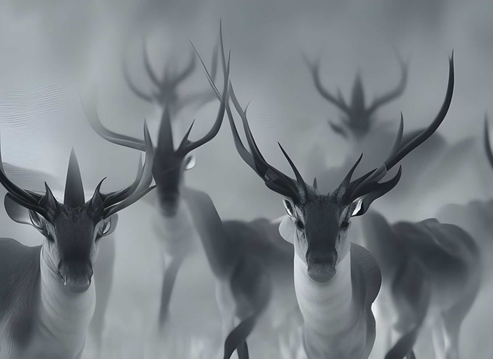 Surreal Restaurant with Bizarre Creatures, Dreamlike Paintin...