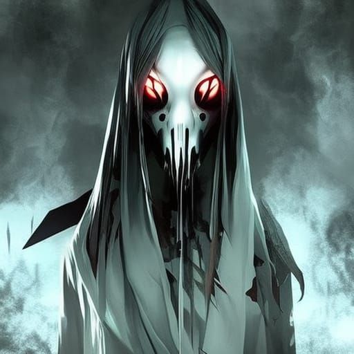 Creepy Girl with Weapon in Dark Horror Scene