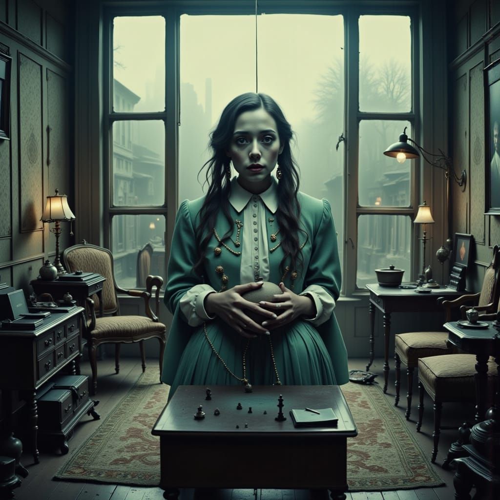 Pearls and Jade: A Broken Photo Portrait