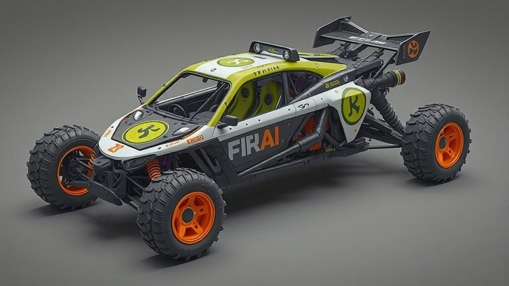 Cyberpunk Buggy with Japanese Logos