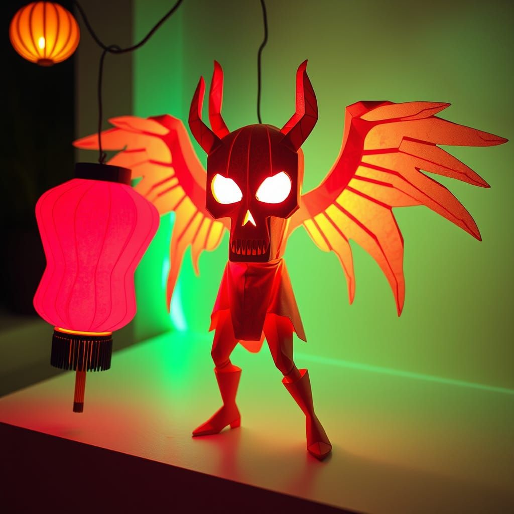 Living Legend Sidereal Punk in Origami Papercraft Style