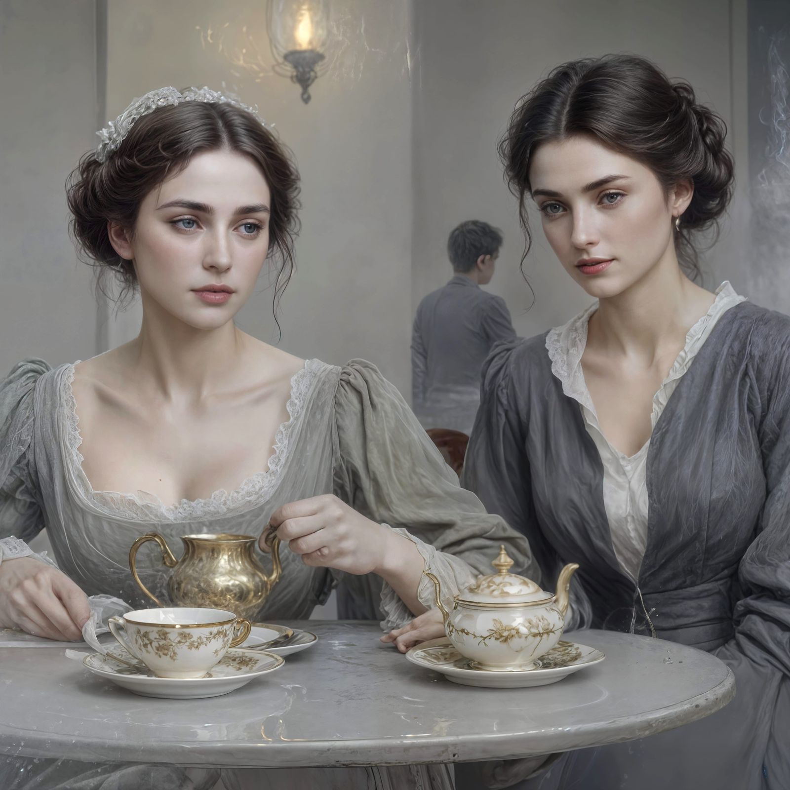 sisters: heads in the clouds, minds in their last letter, and hearts - forever on the hook of their latest suitor