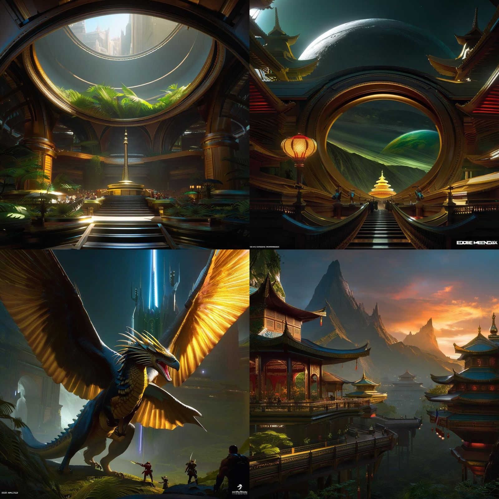 Dynamic Urban Painting with Bold Colors