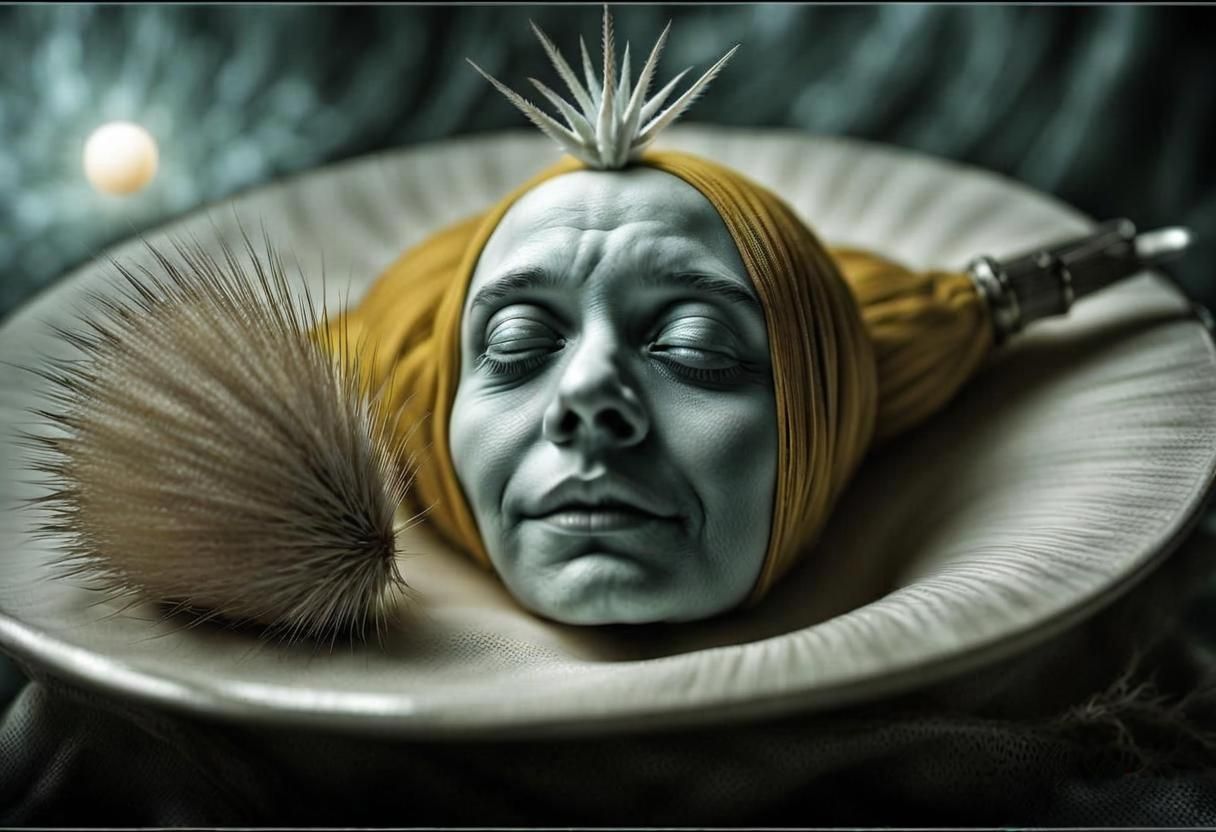 Magical Biological Scene with Prism Effects