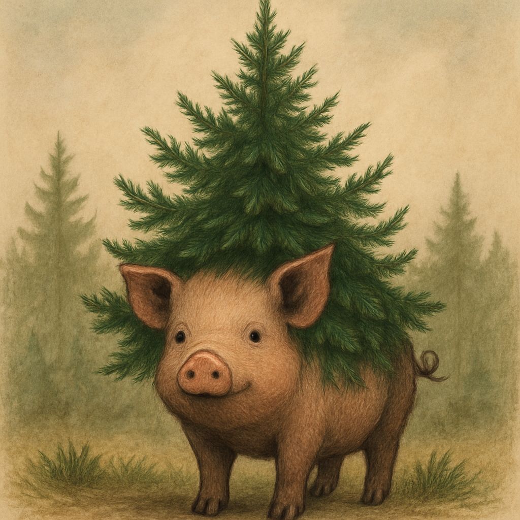 Pig-Pine Tree Hybrid: A Botanical Abomination