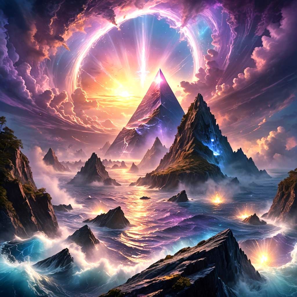 Mysterious Bermuda Triangle: Detailed Matte Painting