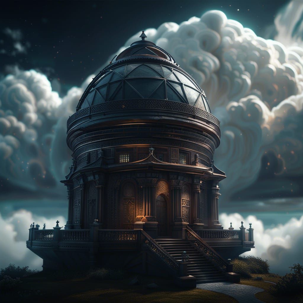 Cloud Observatory: Dark Fantasy Concept Art