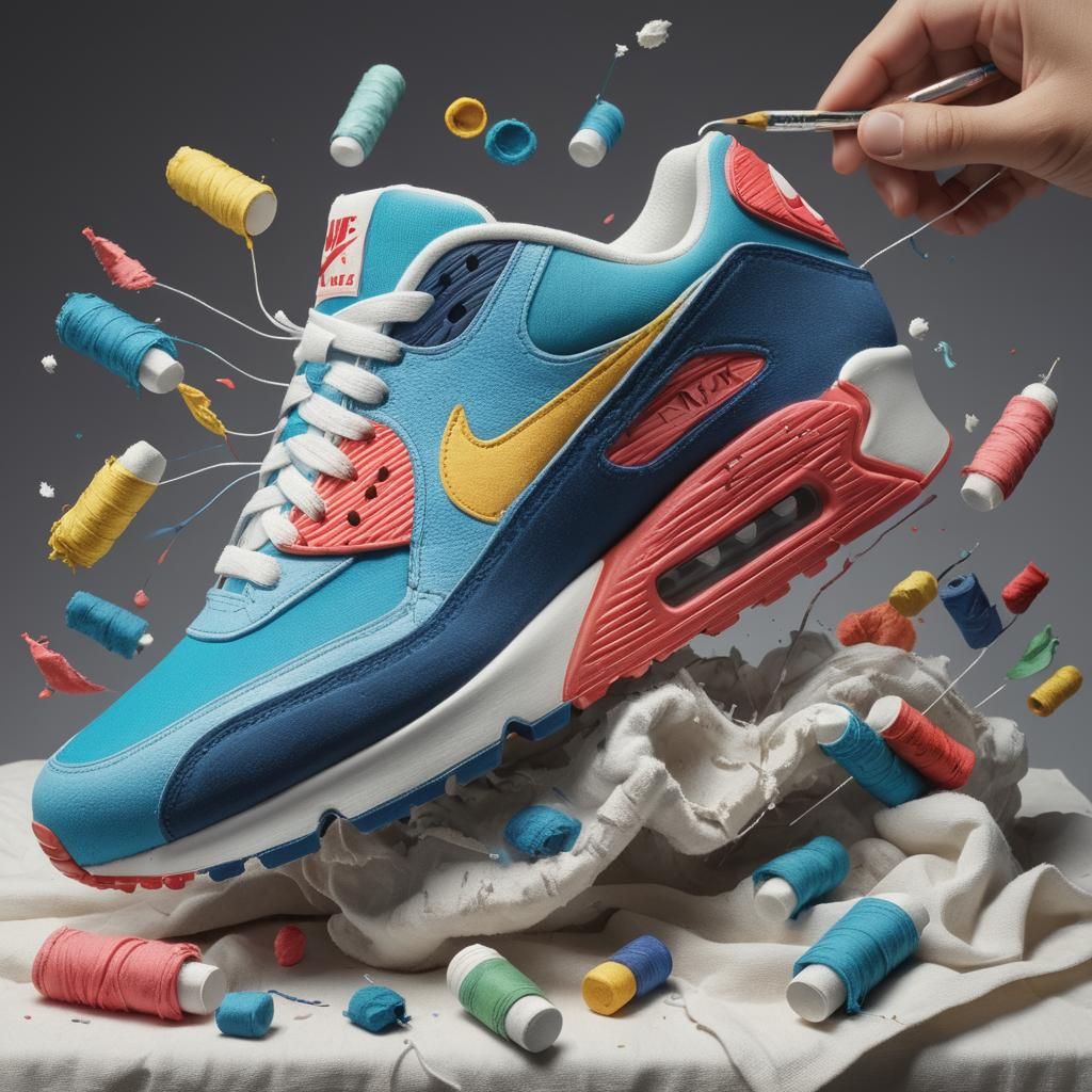 Air Max 90s: Hyperreal Artwork Comes to Life
