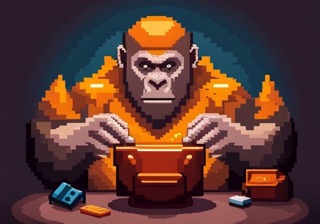 Gorilla Soothsayer pixel art