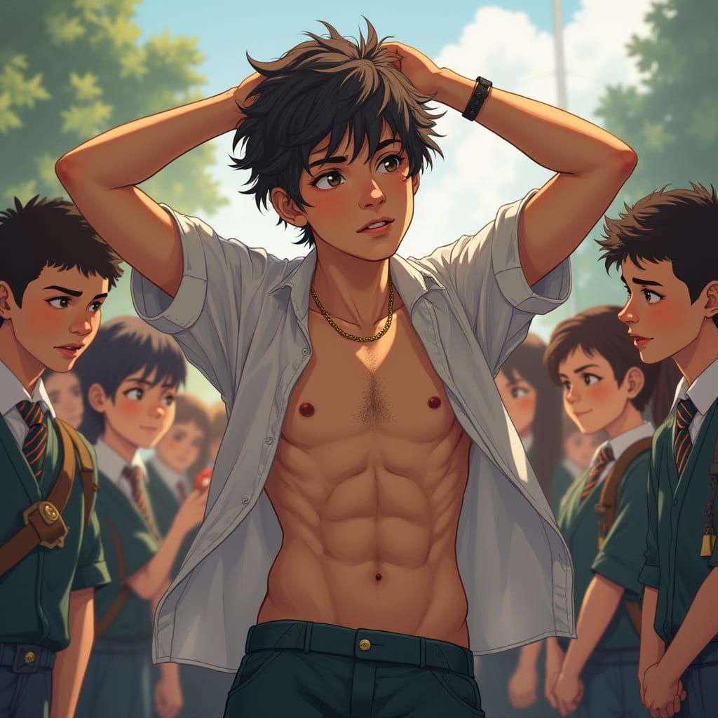 Teenage Adonis Basks in Summer Glory