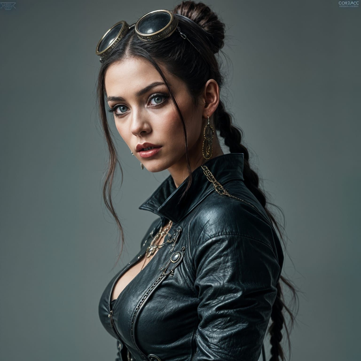 Steampunk Gothic Woman with Intricate Details