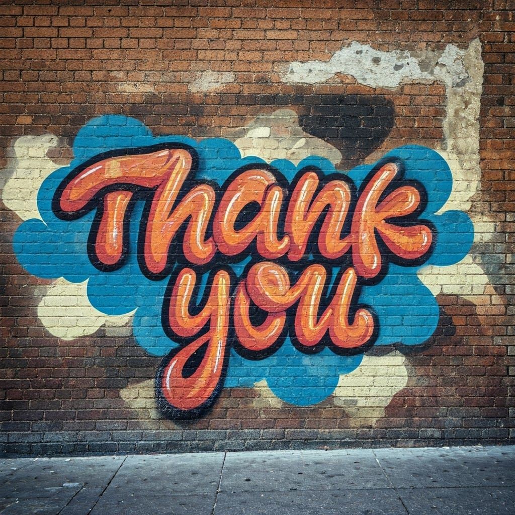 Dynamic Graffiti Art on Brick Wall