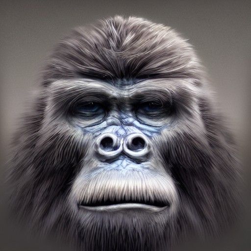 Yeti Evolution: Photorealistic Digital Illustration