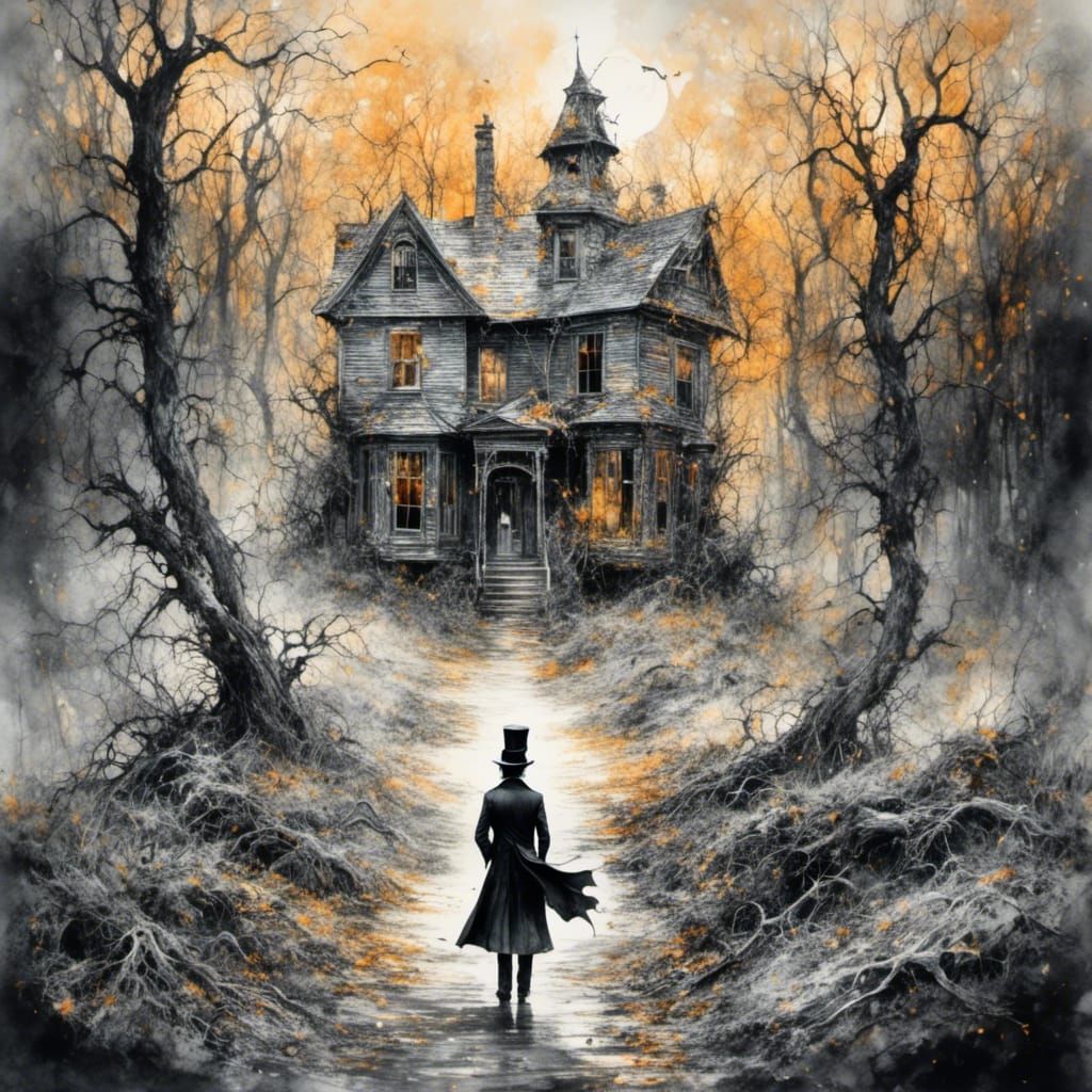 Sinister Babadook Popup Book in Watercolor