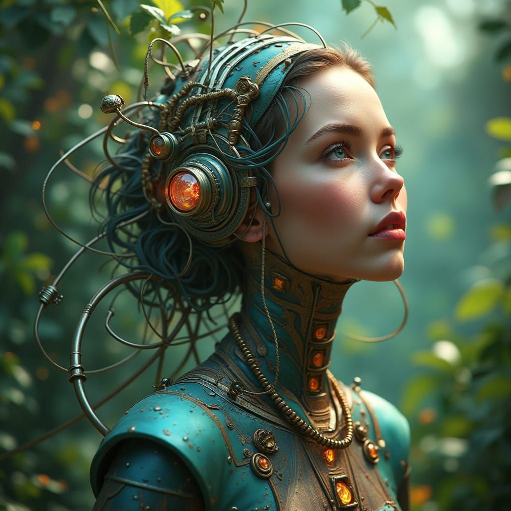 Surreal Solarpunk Visionary Reigns Supreme Amidst Luminous L...