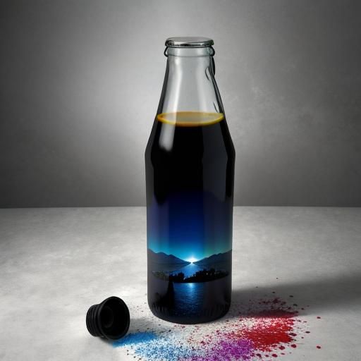 Lonely Milk Bottle: A Hyperrealistic Dawn Symbol