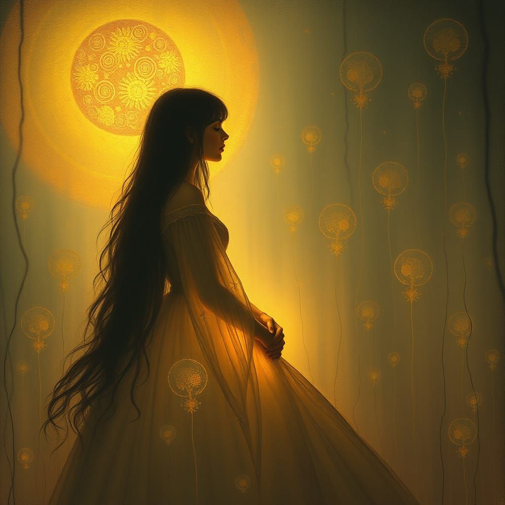 Surreal Lover Radiant in Soft Ethereal Light