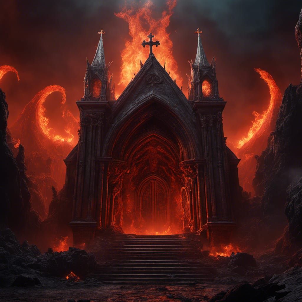 Church: Entrance to Hell, a Matte Painting