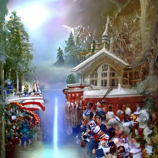 Ethereal Miracle on Ice in Fantasy Style