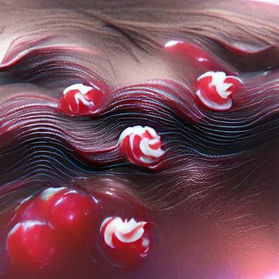 Abstract Cherry Waves Visualisation