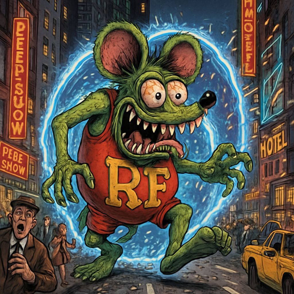 Rat Fink Monster Emerges in New York City