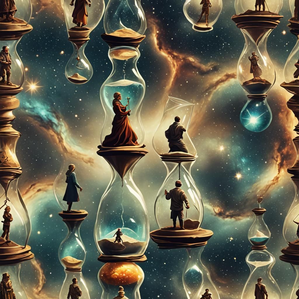 Hourglass of Aging Humans in Space