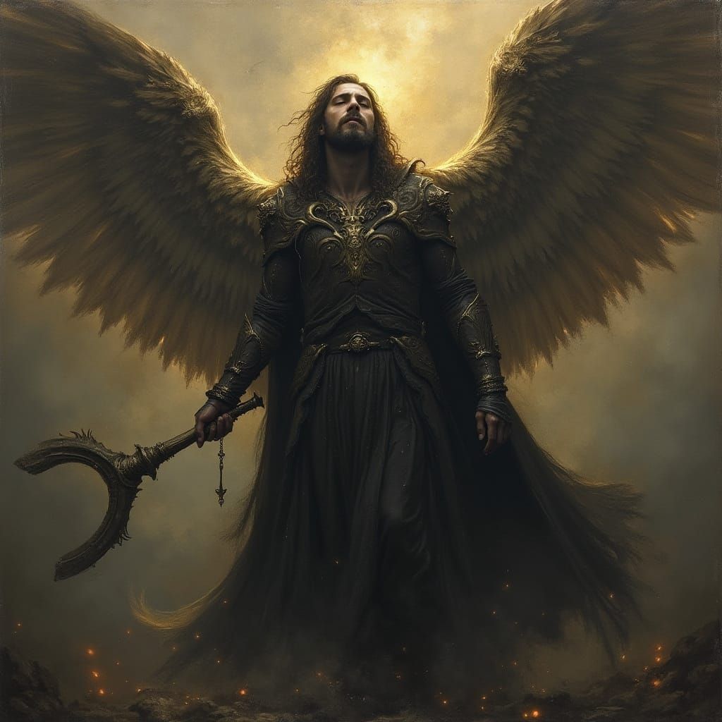 Uriel in Dark Gothic Style