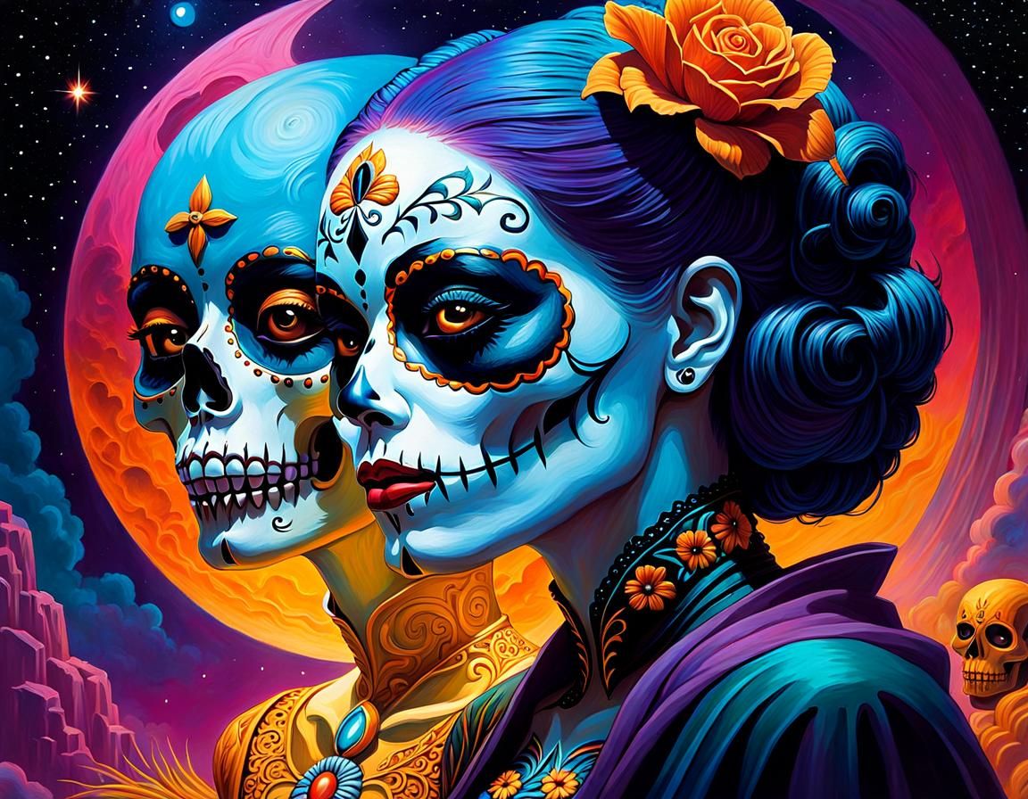 Día de los Muertos: Volumetric Fantasy Art