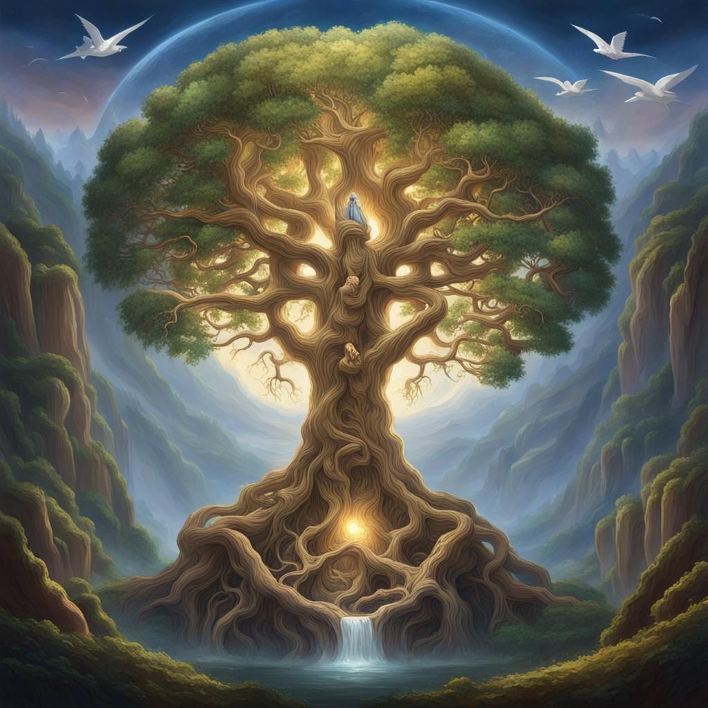 Mother of the Great World Tree: Digital Art