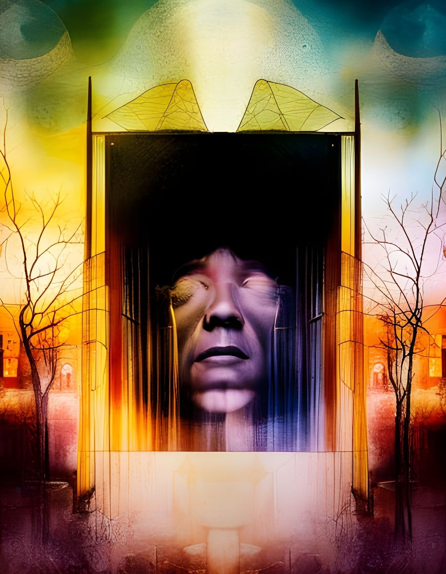 Hopeful Whispers in a Surreal Nightmare Landscape