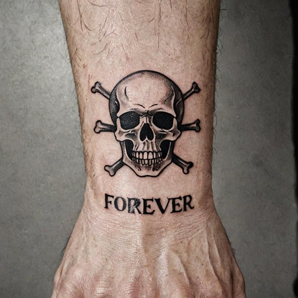 FOREVER skull tattoo