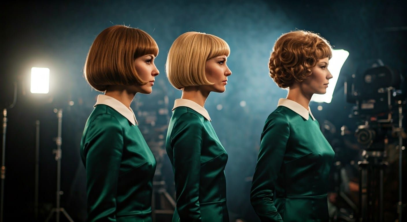 1969 Film Studio Screen Test, Cinematic Film Still