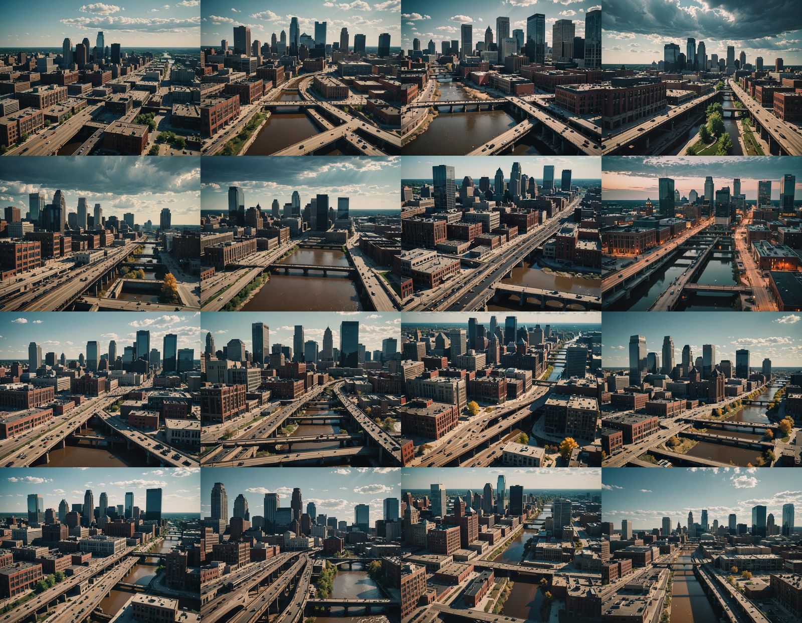 Grand Rapids Michigan Cityscape in 2099