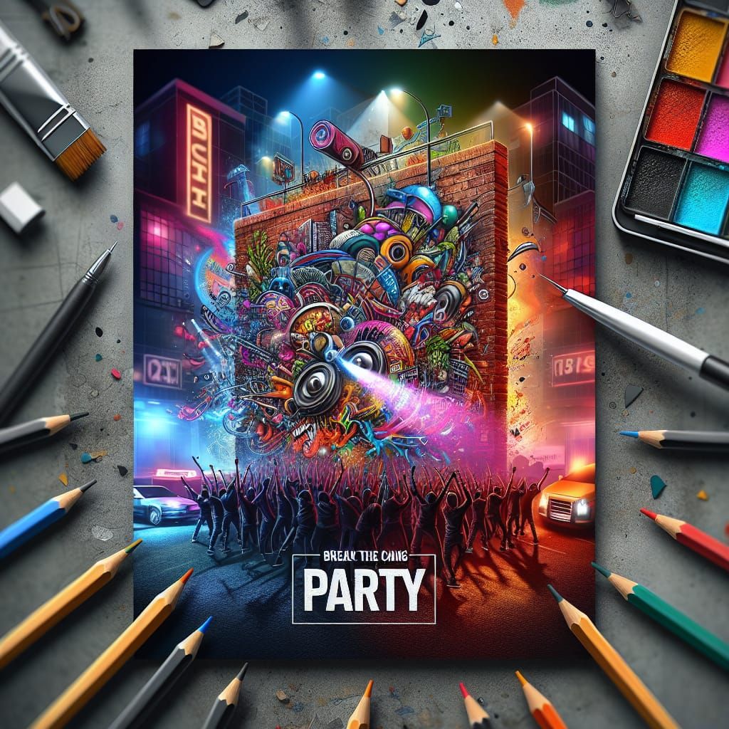 Graffiti Wall Art for South African Musical Heritage Night