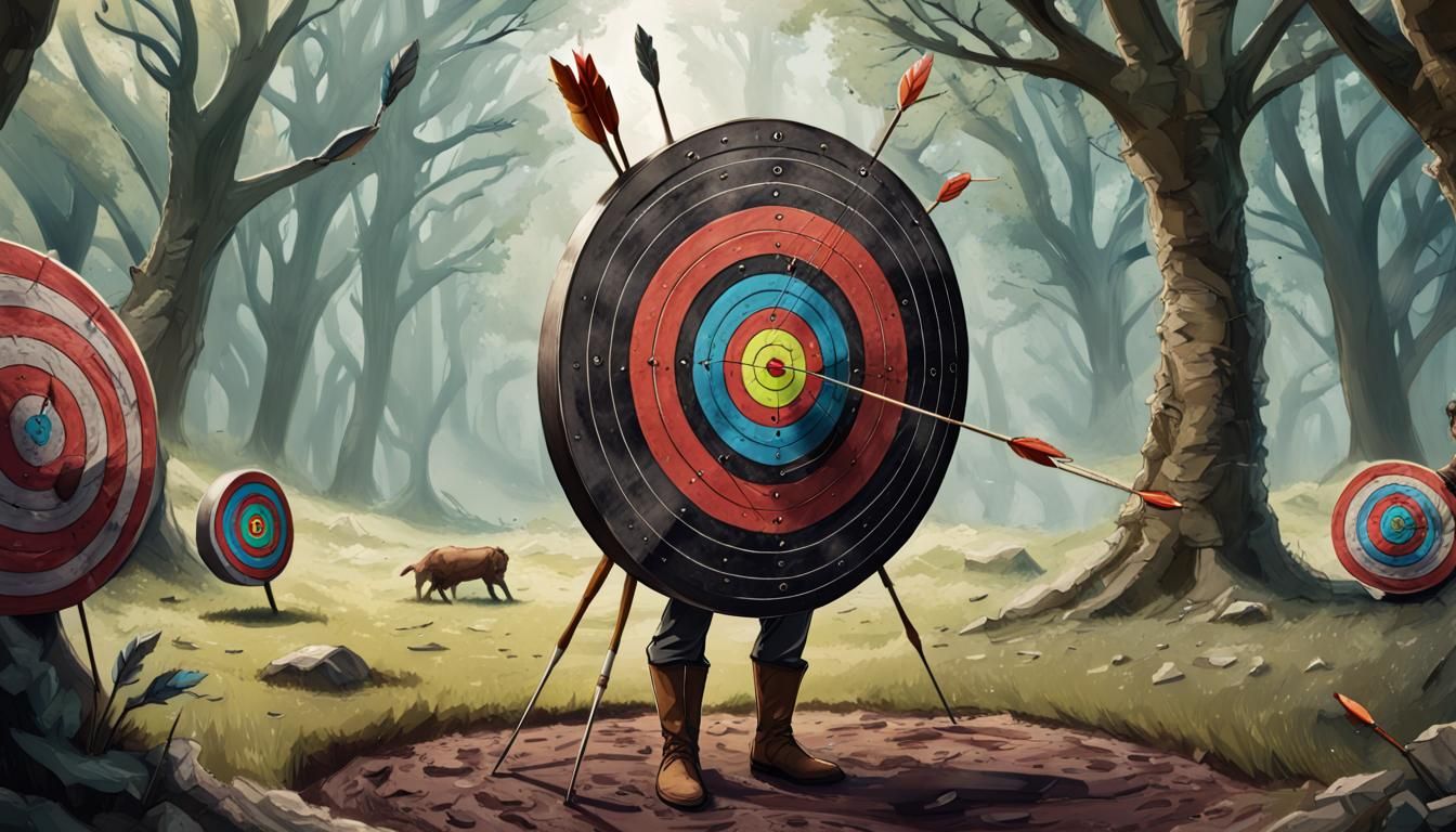 Archer Misses Target in Fantasy Artwork