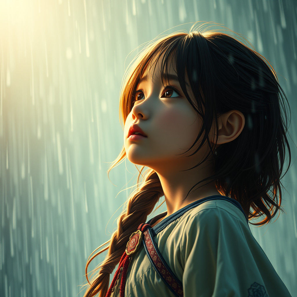 Mystical Girl Blessed by Light: Anime-Style Resilience