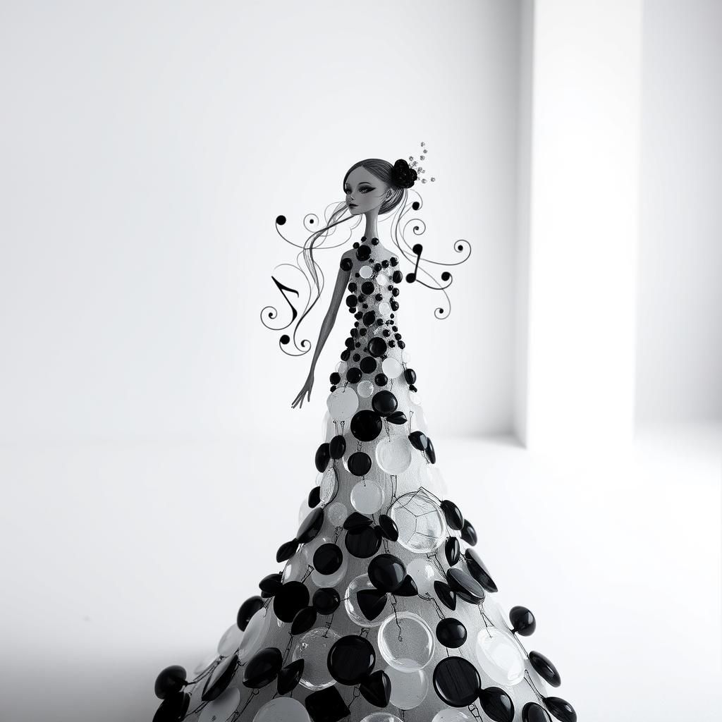 Glass Music Note Gown