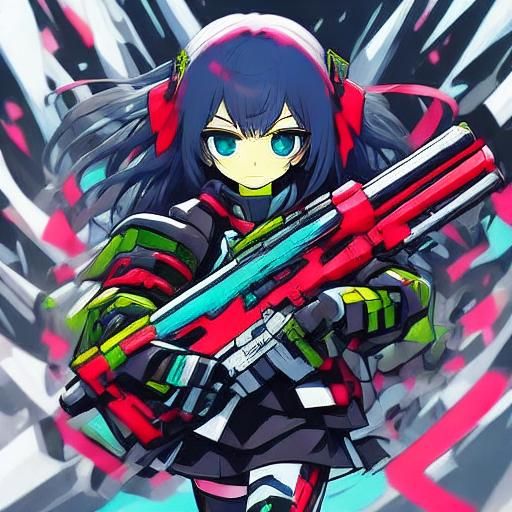 Anime Style Skeleton Army Illustration